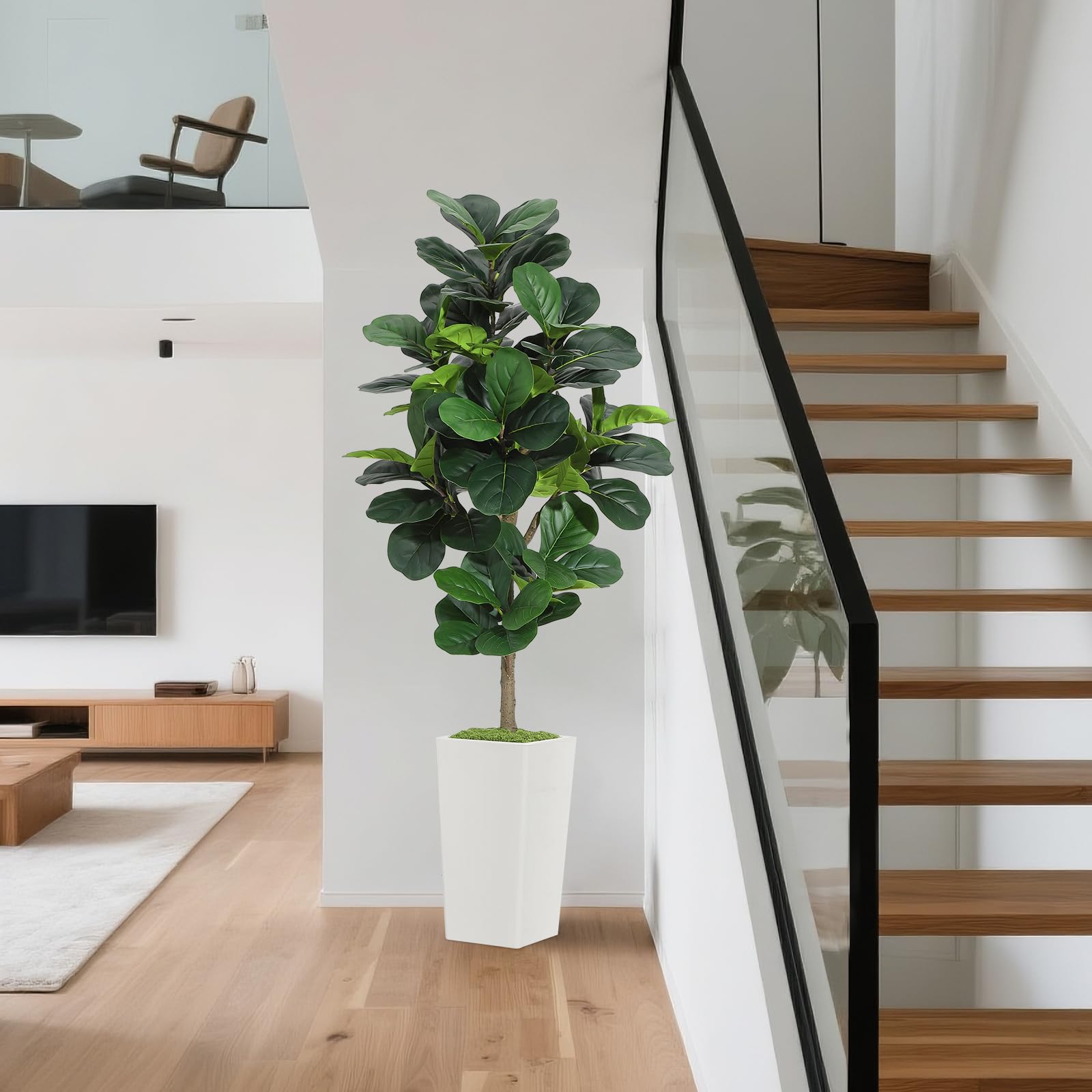 Artificial Fiddle Leaf Fig Tre - Ficus Lyrata Tree 리뷰 및 가격