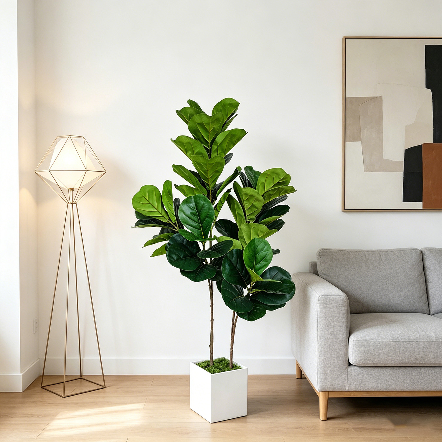 130cm/4.3ft Artificial Ficus L - Ficus Lyrata Tree 리뷰 및 가격