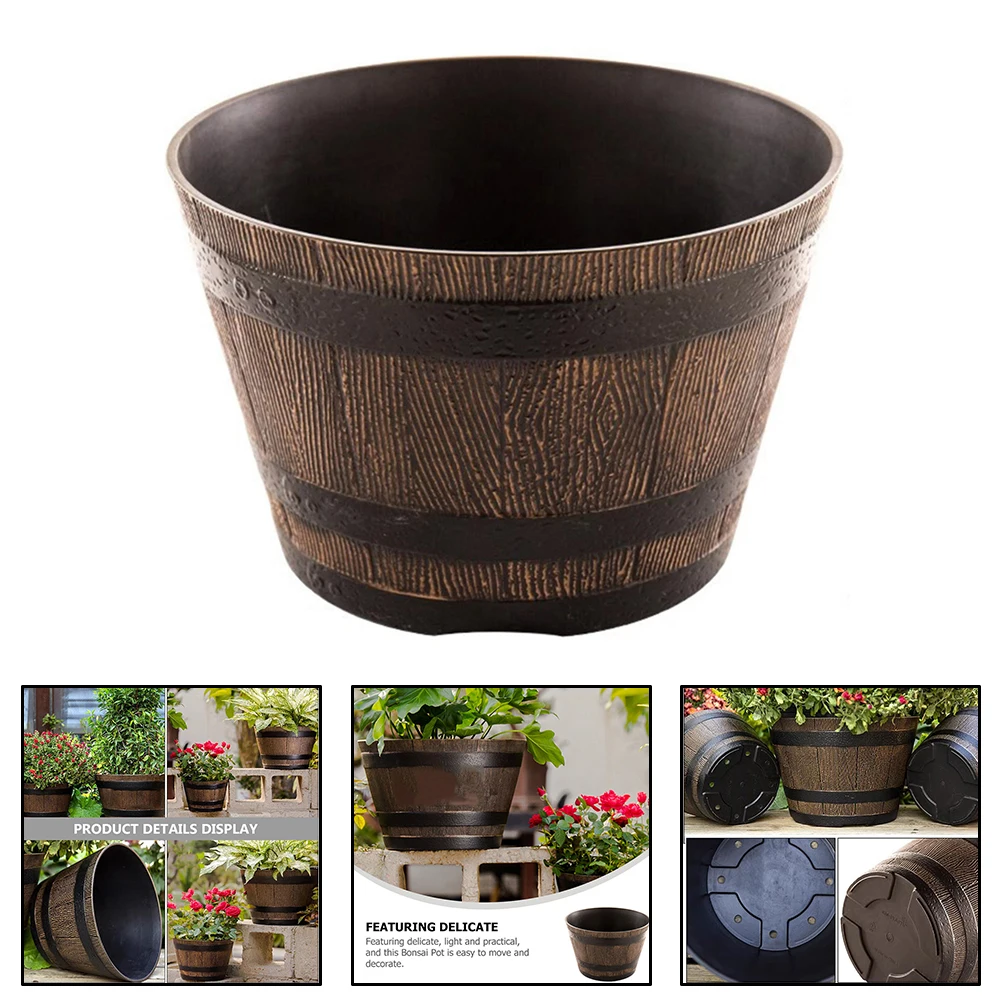 Rustic Whiskey Bucket Resin Po - Aloe Vera Pot 리뷰 및 가격