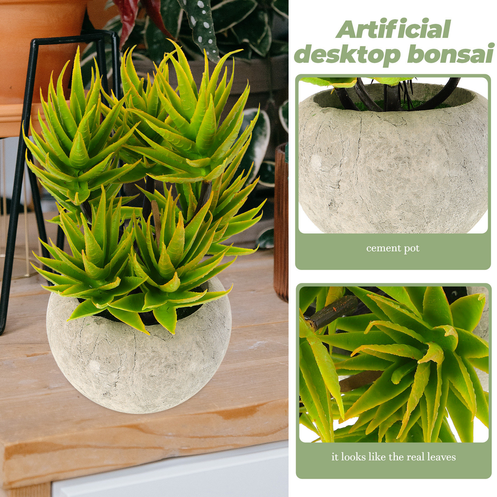 1 Piece Artificial Aloe Vera B - Aloe Vera Pot 리뷰 및 가격
