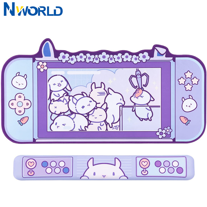 Large Kawaii Gaming Mouse Pad  - Tradescantia Purple 리뷰 및 가격