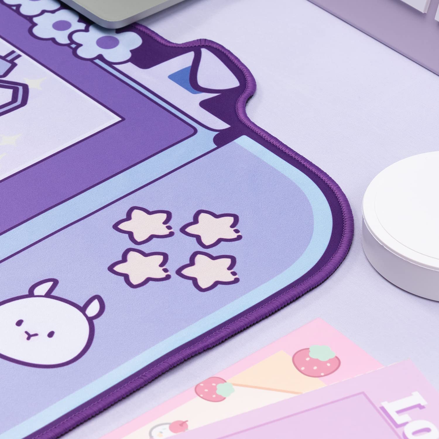 Large Kawaii Gaming Mouse Pad  - Tradescantia Purple 리뷰 및 가격