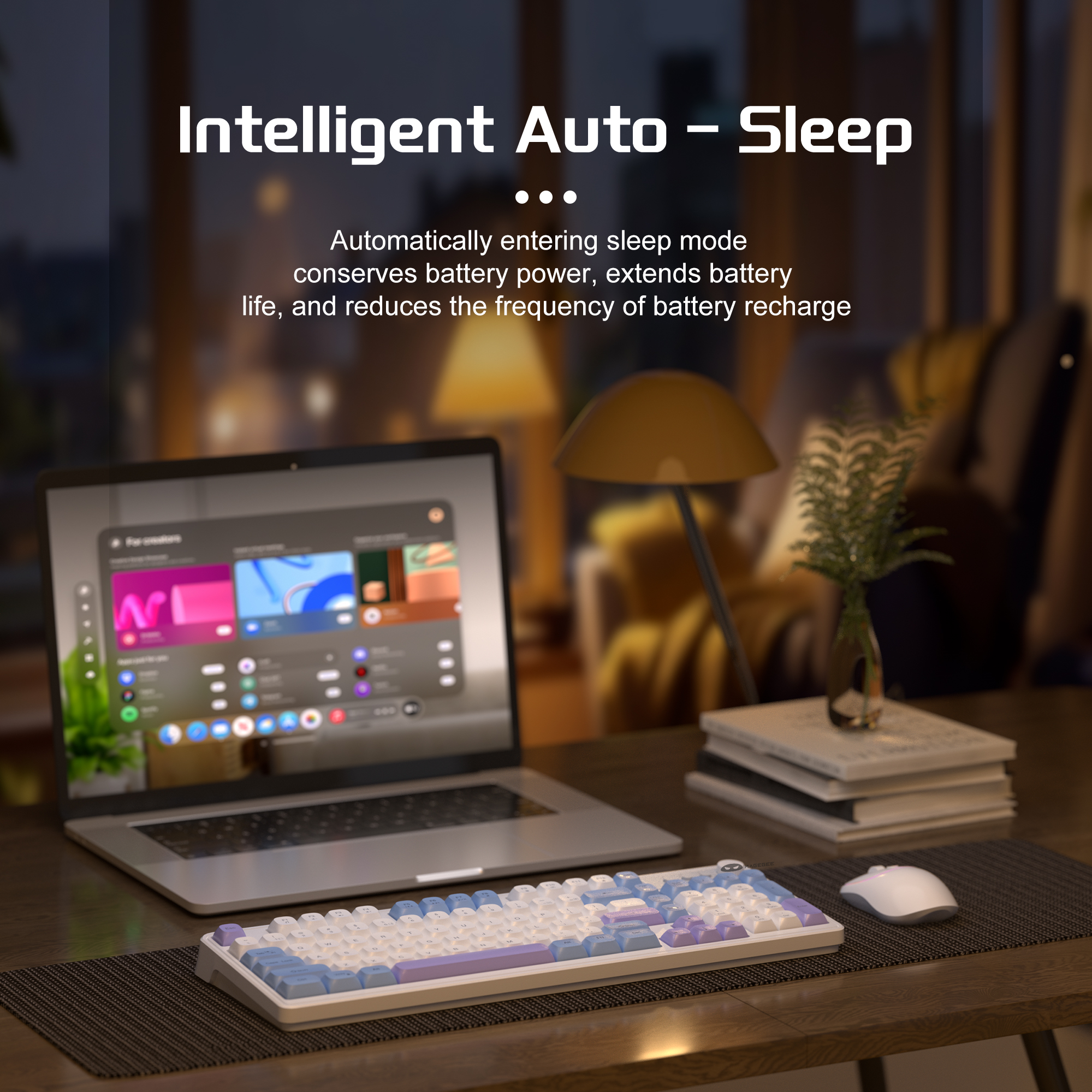 MageGee Wireless Gaming Keyboa - Tradescantia Purple 리뷰 및 가격