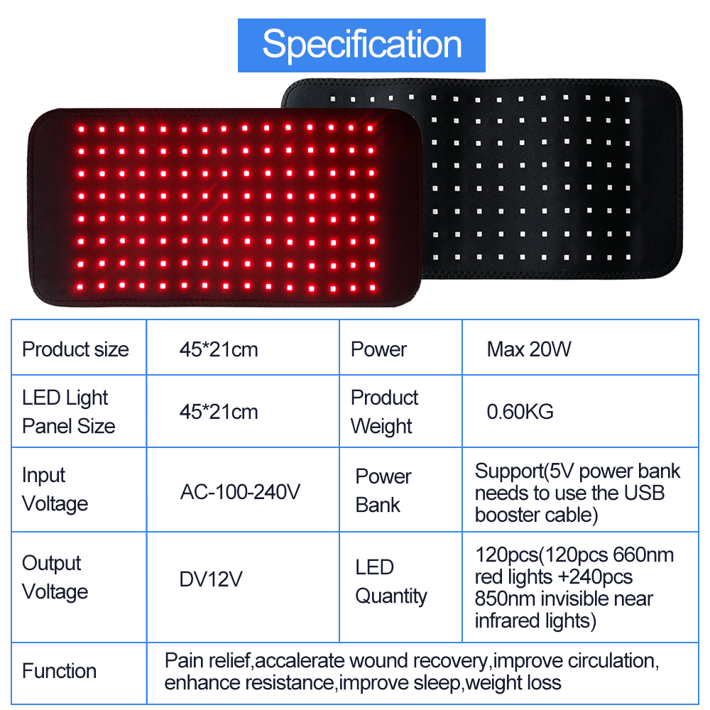 LED Red Light Belt 850nm and 6 - Aglaonema Red 리뷰 및 가격