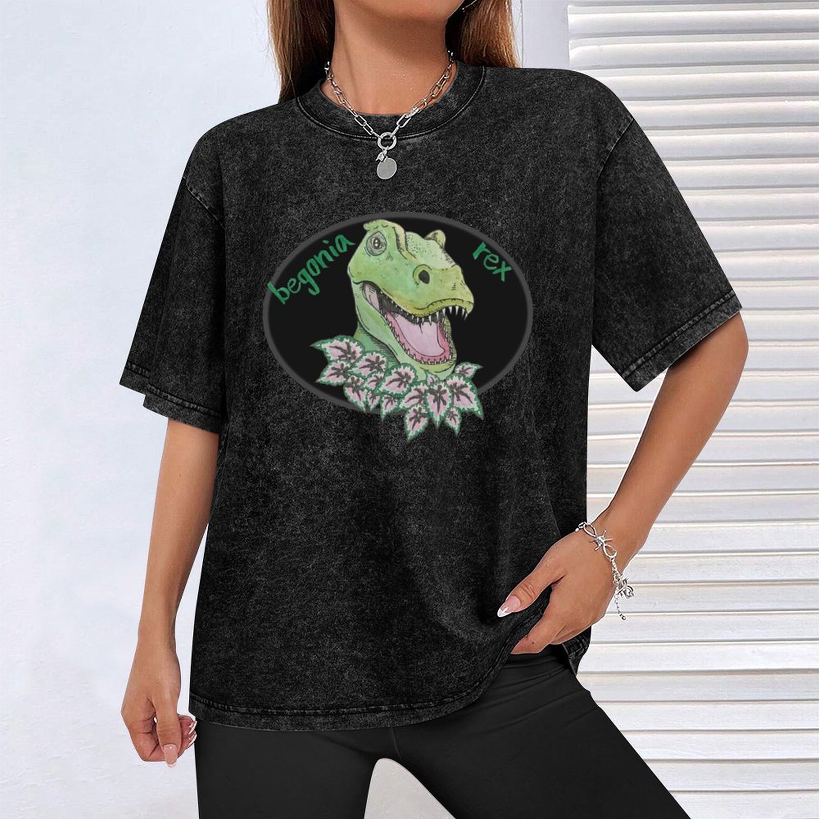 T rex begonia T-Shirt Big and  - Begonia Rex 리뷰 및 가격